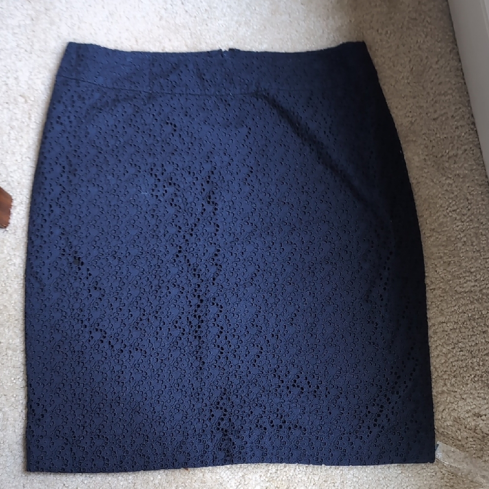 Talbots Navy Pencil Skirt